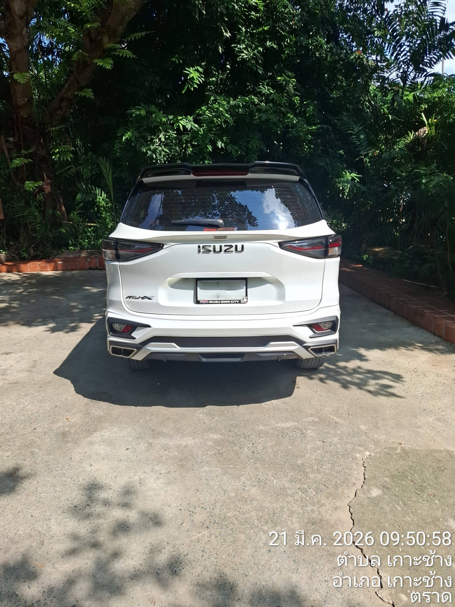 SUV with driver for the trip.